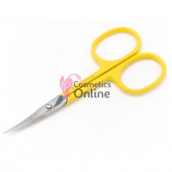 Forfecuta Amy Group pentru cuticule AMG08CC Galbena  cu varf curb